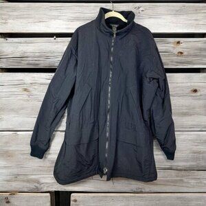 J. Crew Men’s Black Nylon Fleece Lined Full Zip Jacket Size XL